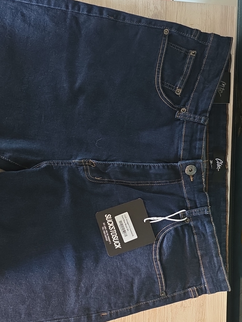 Alia Men's Straight Jeans in Dark Blue - Classic Everyday Fit